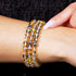 Sonneneruption | Silber | Galaxie Glasperlenarmband
